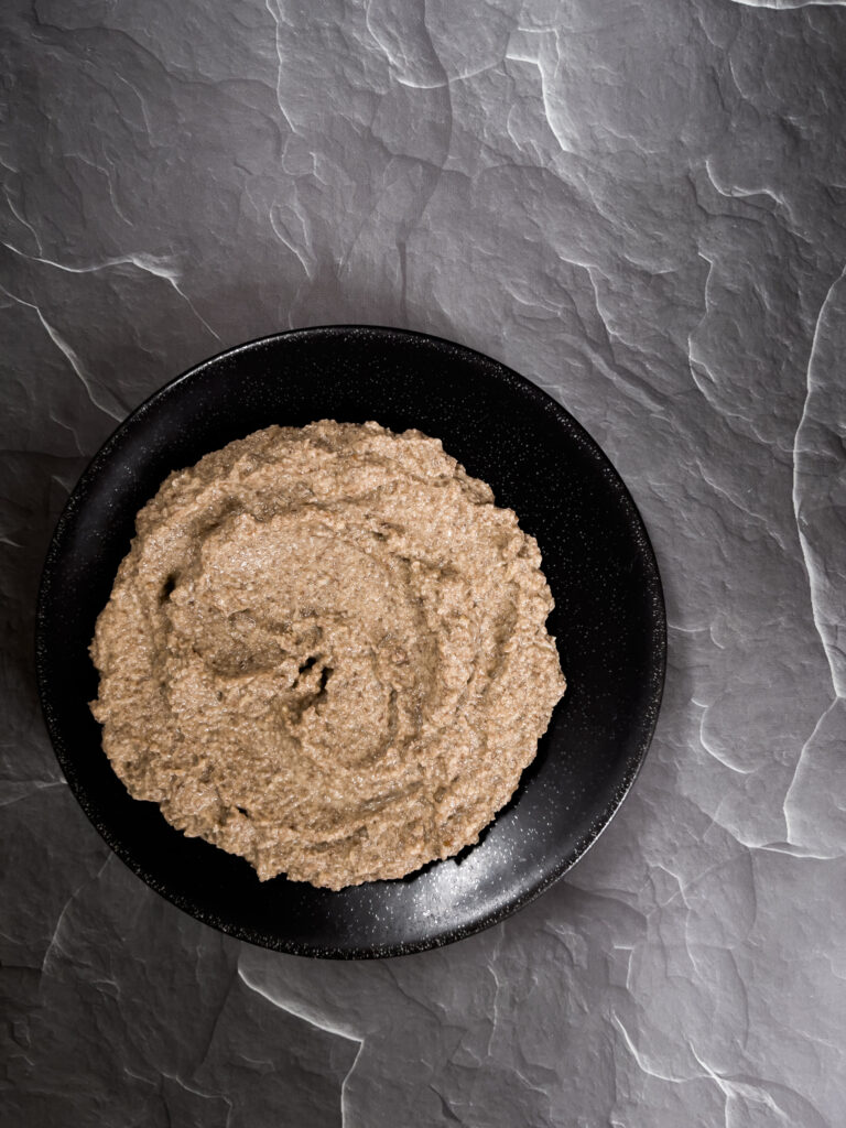 bowl of mushroom puree