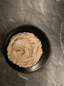 mushroom puree in a bowl